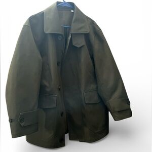Uniqlo Dark Olive Military Jacket. water resistant. excellent condition